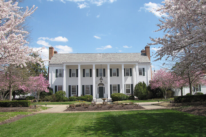 Marsh Mansion in spring